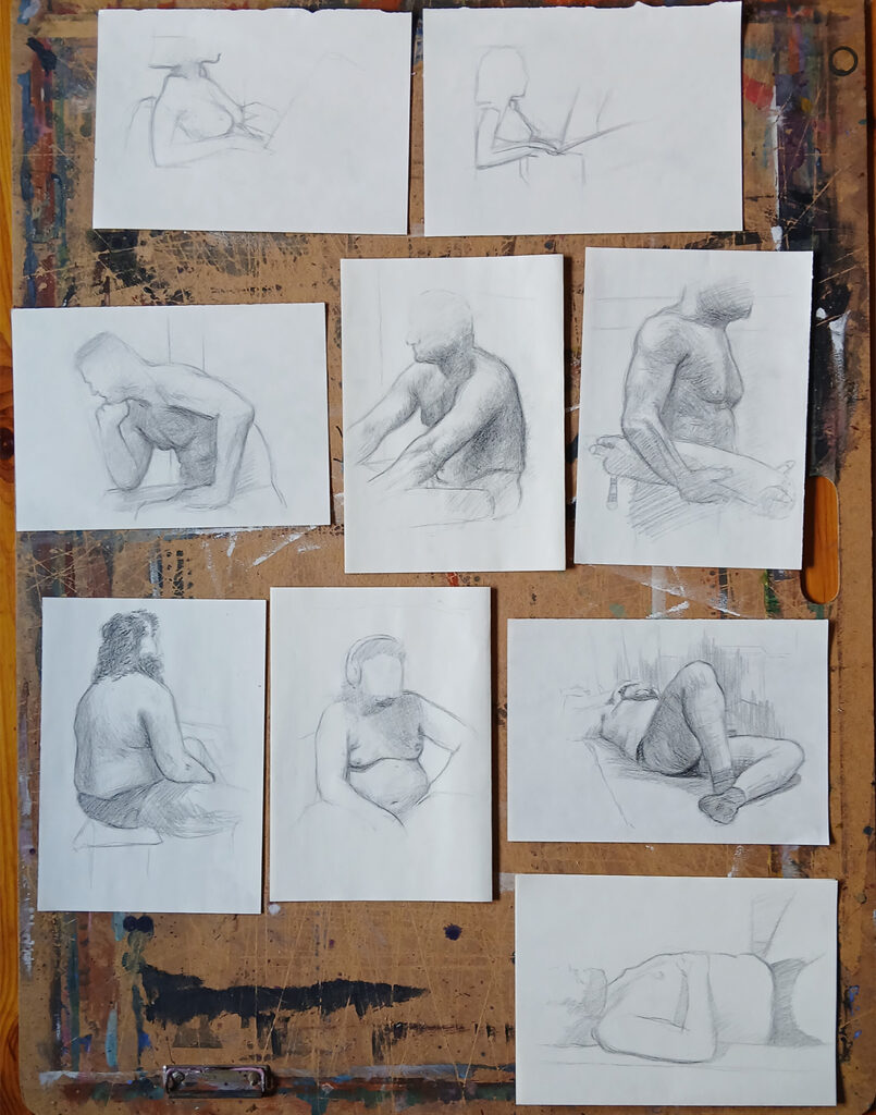 skill showcase of art students from our school